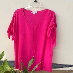 MICHAEL Michael Kors Hot Pink Short Sleeve Top